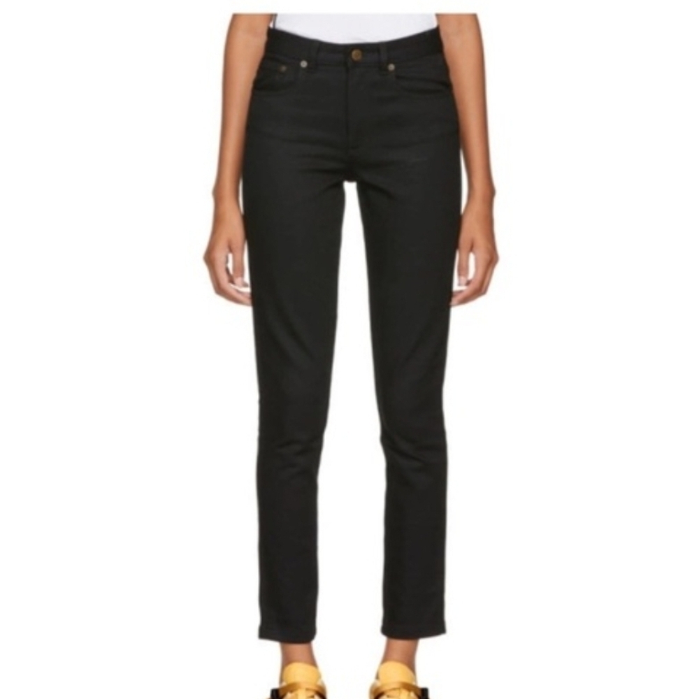 A.P.C. Jeans 98% Cotton High Standard mid-rise skinny leg black Denim Size 29